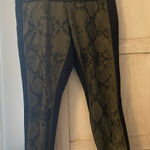 Lululemon  athletica Snake Print Leggings - Black and Olive Photo 0