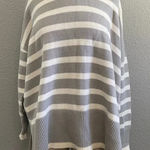 Loft ‎ Oversized Slouchy Striped Turtleneck Cotton Knit Sweater Size Small NWT Photo 0