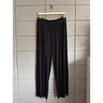 Tribal Wide Leg Pleated Pant with Sash in Black size L Size L Photo 2