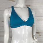 Carmen Marc Valvo  Teal Bikini Swim Top Photo 5