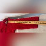Kilronan Knitwear Red Merino Wool Cable Sweater Made in Ireland Chunky Small Photo 5