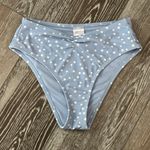 Xhilaration Cute!  Swimwear Sz S Bikini Bottoms Lt Blue W White Polka Dots Photo 3