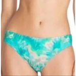 Johnny Was Calme Bikini Bottoms Size L Tie Dye Hipster Aqua Blue NWT Photo 0