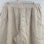 Vince Camuto  Wide leg linen blend pull on drawstring pants women's Large NWT Photo 3
