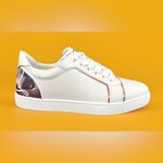 Christian Louboutin Fun Vieira Flat Logo Metallic Degrade Mirror Sneakers EU 42 Photo 3