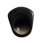 None Dark Blue Cobalt Blue Acrylic Lucite Large Dome Cocktail Ring Size 6.5 Photo 3