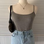 H&M  Grey Green Ribbed Stretchy Bodysuit Photo 4