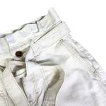 Free People  High Waisted Belted White Denim Belted Skirt Size 0 XS Boho Western Photo 4