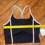 Jessica Simpson Black Sports bra cropped tank top activewear yoga small woman’s Photo 4