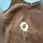 White Stag Vintage Y2K Brown Faux Suede Scoop Neck Sleeveless Stretch Midi Dress Photo 7