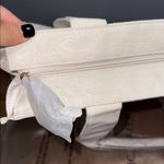 Victoria's Secret  Floral Embossed Ivory Tote Bag Lavender Scarf Logo Ltd Edition Photo 10