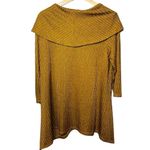 Womens Gold Relaxed Fit Sweater Cowl Neck Top Handkerchief Hem Size PL U Photo 10