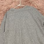 Lucky Brand Lucky Embroidered Heather Gray Sweatshirt with Olive Logo Photo 8