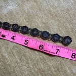 VINTAGE / ANTIQUE JAPANESE DAMASCENE BRACELET HANDMADE ARTISAN GOLD SILVER Black Photo 4