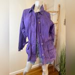 L.L. Bean Women's Chore Barn Coat Jacket Purple Long Rain Active Vintage Medium Photo 1