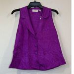 Victoria's Secret Vintage Sz M Gold Label Fuschia Satin 2 Piece Set Photo 1