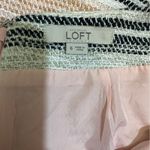Loft Mini Skirt Womens 6 Pink Gray Striped Textured Pockets Preppy Blair Waldorf Photo 6