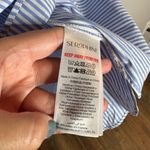 Seraphine Stripe Tie Belt Maternity Nursing Shirt Dress Blue Size undefined Photo 6