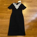 Gucci  Wool Sable Couture Lace Dress Photo 3