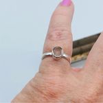 Natural Herkimer Diamond Sterling Silver Ring Size 6 Silver Photo 8