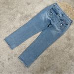 Hudson Jeans Hudson Women’s Straight Icy Blue Button Back Pocket Crop Jeans H0524-01 Size 10 Photo 5