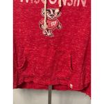 Colosseum Wisconsin Badgers  Women's Hoodie Red White Heathered‎ Sweatshirt M Photo 2