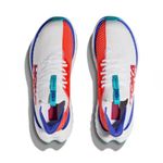 Hoka One Carbon X 3 White/Orange Running Sneakers Women 10.5 D or Men 9 D White Photo 2