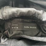 ZARA Wool Double Breasted Peacoat Black Hooded Women’s Small Button Up Vintage Photo 10