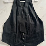 Club Monaco Black Tuxedo style 3 button halter vest size large Photo 0