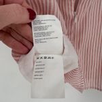 Club Monaco  Asmund Stripe Ruffle Tank Top Size S Blush Pink White Square Neck Photo 7