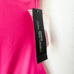 Carmen Marc Valvo NWT  One Shoulder Pink Swimsuit Size 12 Beach Resort Summer‎ Photo 3