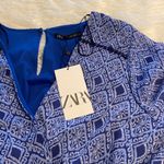ZARA  BEAUTIFUL ROMPER SIZE L LENGTH 32” BIST 38” LONG SLEEVES COLOR BLUE Photo 11