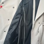 Calvin Klein Women's Double Breasted and Belted Cream Trench Coat Photo 3