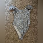 Wild Fable Light Blue Polka Dot Bodysuit Photo 4