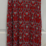Pink Rose  Vintage Maxi Dress Floral Print Sleeveless‎ Casual Red Size L Photo 0