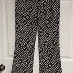 Moschino Vintage  Black and Cream Floral Pants Photo 0