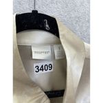 Chico's  Women's Vest Full Zip Beige White High Neck Medium Size 1 Athletic Photo 6