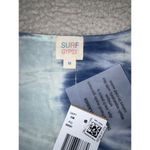 Surf Gypsy  Women V-Neck Blue Hand Printed Tassel Trim Cover Up, Size M Photo 3