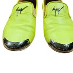 Giuseppe Zanotti Neon Croc Embossed Leather Smoking Slippers Size 36 (6 US) Photo 2