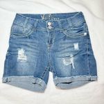 Wallflower Women's Blue Distressed Jean Shorts Size undefined Photo 0