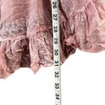 Shiraleah Romi Cover Up Top Womens OS Pink Pompom Tassel Ruffled Resort Summer Size L Photo 7