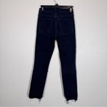 Reformation  Black High Rise Skinny Jeans Womens 24 Distressed Raw Hem Classic Photo 7
