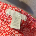 H&M  Women’s Long Floral Viscose Skirt Size 6 red pink Photo 6