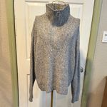 Old Navy Heathered Gray quarter Zip-Up knit Sweater Photo 5