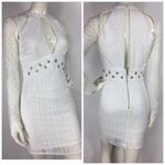 Bardot  Cutout Eyelet Grommet Bodycon Mini Dress Photo 3