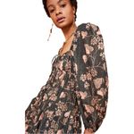 Ulla Johnson New Isla Floral Print Puff Sleeve Lined Midi Dress Size 2 $495 Photo 3