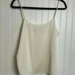Diane Von Furstenberg  Ivory Camisole Spaghetti Strap size 4 H45 Photo 0