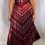 ZARA  Pleated Metallic Holiday Midi Skirt XS Photo 6