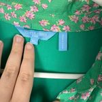 Draper James  RSVP Linen Blend Green Floral Button Front Maxi Dress XL Cottage Photo 2