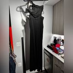 NBD Revolve  Black Cut Out Flared Jumpsuit Photo 11
